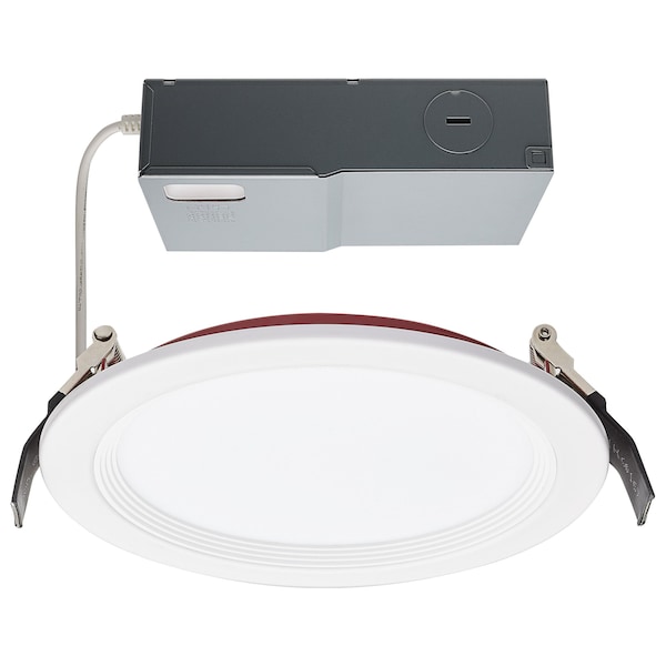 Satco 13W LED Fire Rated 6 Inch DW Downlight Round White CCT Selectable 120 Volts Dim Remote Driver S11867 - main